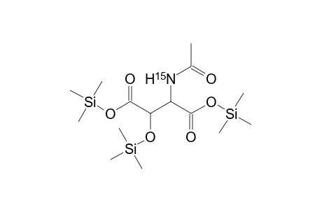 15N-Acetylamido-15N-{2-[3-(trimethylsiloxy)-1,4-butandioic acid]} bis(trimethylsilyl) ester