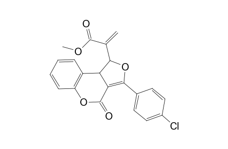 Methyl 2-[3-(4-Chlorophenyl)-4-oxo-1,9b-dihydro-4H-furo[3,4-c]-chromen-1-yl]acrylate