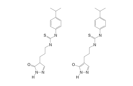 1-(p-cumenyl)-3-[3-(5-oxo-2-pyrazolin-4-yl)propyl]-2-thiourea