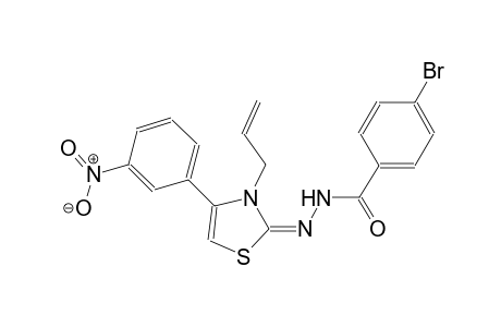 N'-((2E)-3-allyl-4-(3-nitrophenyl)-1,3-thiazol-2(3H)-ylidene)-4-bromobenzohydrazide