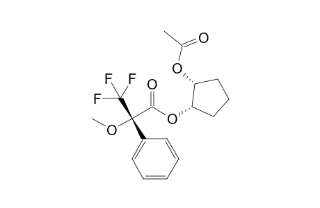 (1S,2R)-2-Acetoxycyclopentyl (S)-.alpha.-Methoxy-.alpha.-(trifluoro)methylphenylacetate