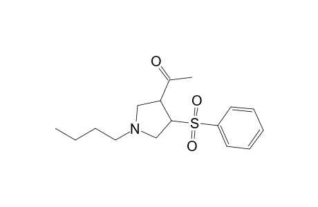 4-Acetyl-1-butyl-3-phenylsulfonylpyrrolidine