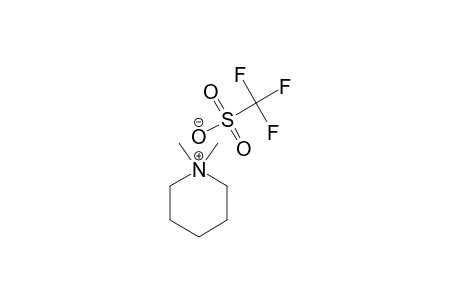 N,N-DIMETHYL-PIPERIDINIUM-TRIFLUOROMETHANESULFONATE;[C8H16N][CF3SO3]