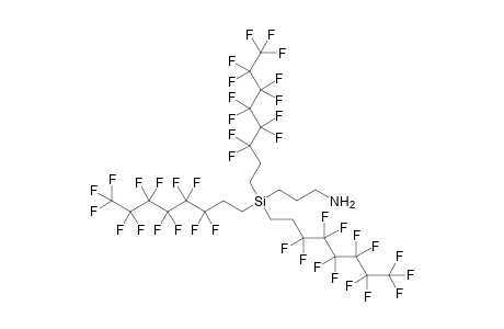 3-[tris(3,3,4,4,5,5,6,6,7,7,8,8,8-tridecafluorooctyl)silyl]-1-propanamine