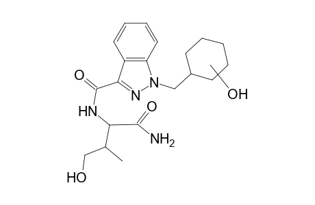 AB-CHMINACA-M (di-HO-) MS2