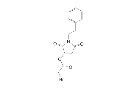 (S)-3-(2'-Bromoacetoxy)-1-[2'-phenylethyl]pyrrolidine-2,5-dione