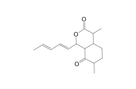 2-(1,3-penta-dienyl)-3-oxa-4,10-dioxo-5,9-dimethyl-bicyclo[4.4.0]decane