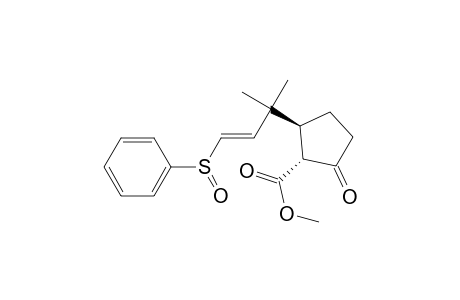 Cyclopentanecarboxylic acid, 2-[1,1-dimethyl-3-(phenylsulfinyl)-2-propenyl]-5-oxo-, methyl ester, [1.alpha.,2.beta.(E)]-(.+-.)-