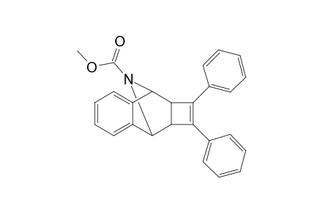 Methyl (1S*,8R*,9S*,12R*)-10,11-Diphenyl-13-azatetracyclo[6.4.1.0(2,7).0(9,12)]trideca-2,4,6,10-tetraene-10-carboxylate