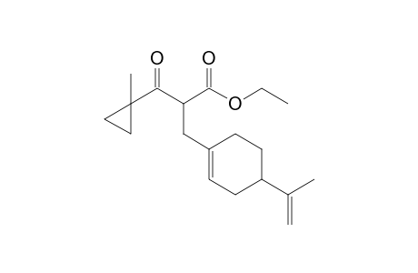 2-[(4-isopropenylcyclohexen-1-yl)methyl]-3-keto-3-(1-methylcyclopropyl)propionic acid ethyl ester