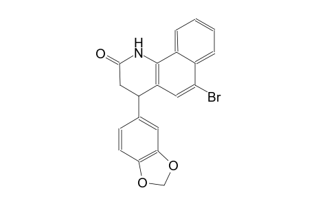 4-(1,3-benzodioxol-5-yl)-6-bromo-3,4-dihydrobenzo[h]quinolin-2(1H)-one