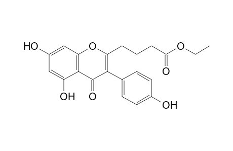 4-[5,7-dihydroxy-3-(4-hydroxyphenyl)-4-keto-chromen-2-yl]butyric acid ethyl ester