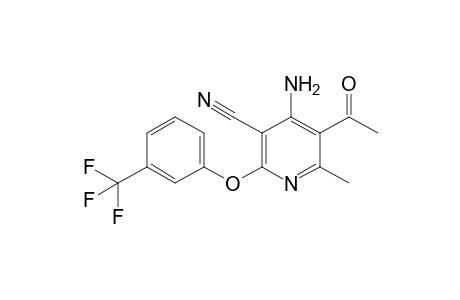 2-Methyl-4-amino-3-acetyl-5-cyano-6-[(3-trifluoromethyl)phenoxy]-pyridine