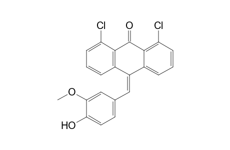 1,8-Dichloro-10-(4-hydroxy-3-methoxybenzylidene)-10H-anthracen-9-one