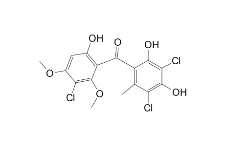 Methanone, (3-chloro-6-hydroxy-2,4-dimethoxyphenyl)(3,5-dichloro-2,4-dihydroxy-6 -methylphenyl)-