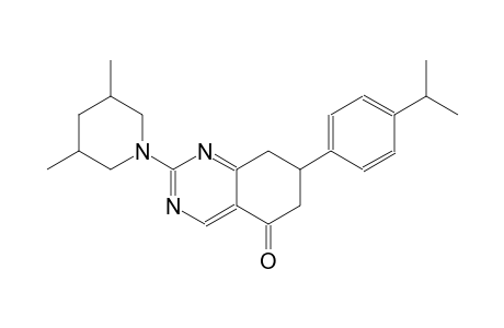 2-(3,5-dimethyl-1-piperidinyl)-7-(4-isopropylphenyl)-7,8-dihydro-5(6H)-quinazolinone