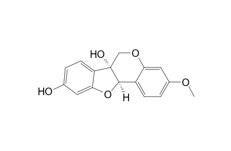 6H-Benzofuro[3,2-c][1]benzopyran-6a,9(11aH)-diol, 3-methoxy-, cis-