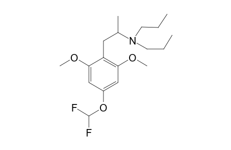 N,N-Dipropyl-4-(2,2-difluoromethoxy)-2,6-dimethoxyamphetamine