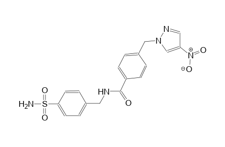 N-[4-(aminosulfonyl)benzyl]-4-[(4-nitro-1H-pyrazol-1-yl)methyl]benzamide