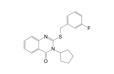 4(3H)-quinazolinone, 3-cyclopentyl-2-[[(3-fluorophenyl)methyl]thio]-