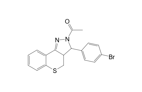 1-[3-(4-bromophenyl)-3a,4-dihydro-3H-thiochromeno[4,3-c]pyrazol-2-yl]ethanone