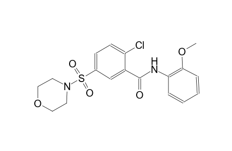 benzamide, 2-chloro-N-(2-methoxyphenyl)-5-(4-morpholinylsulfonyl)-