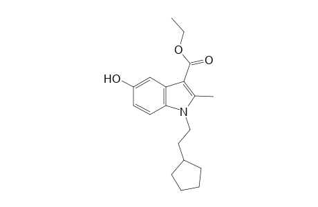 Indole-3-carboxylic acid, 1-(2-cyclopentylethyl)-5-hydroxy-2-methyl-, ethyl ester