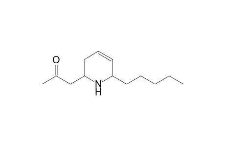 2-[Acetylmethyl]-6-pentyl-1,2 ( 1,6)-dehydropiperidine