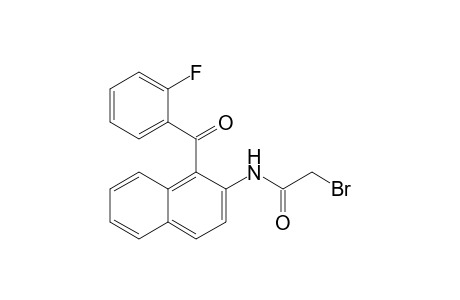 2-Bromanyl-N-[1-(2-fluorophenyl)carbonylnaphthalen-2-yl]ethanamide