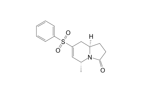 cis-5-Methyl-7-(phenylsulfonyl)-1,2,3,5,8,8a-hexahydro-3-indolizinone