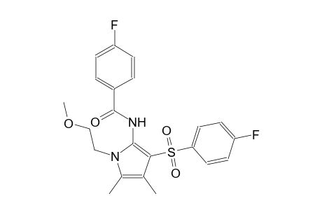 benzamide, 4-fluoro-N-[3-[(4-fluorophenyl)sulfonyl]-1-(2-methoxyethyl)-4,5-dimethyl-1H-pyrrol-2-yl]-