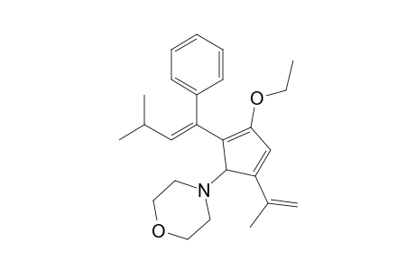 N-[5-Isopropenyl-3-ethoxy-2-(3'-methyl-1'-phenylbut-1'-enyl)cyclopenta-2,4-dienyl]morpholine