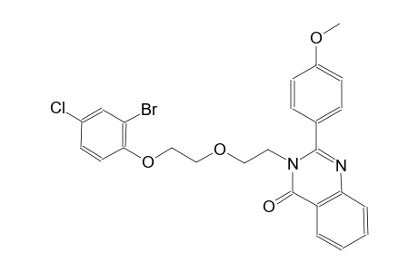 3-{2-[2-(2-bromo-4-chlorophenoxy)ethoxy]ethyl}-2-(4-methoxyphenyl)-4(3H)-quinazolinone