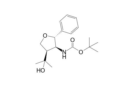3(S*)-(N-tert-Butoxycarbonylamino)-4(R*)-(1-hydroxy-1-methylethyl)-2(R*)-phenyltetrahydrofuran