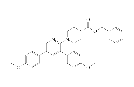 Benzyl 4-[3,5-bis(4-methoxyphenyl)pyridin-2-yl]piperazine-1-carboxylate