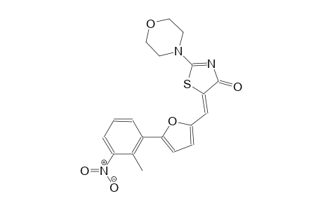 (5Z)-5-{[5-(2-methyl-3-nitrophenyl)-2-furyl]methylene}-2-(4-morpholinyl)-1,3-thiazol-4(5H)-one