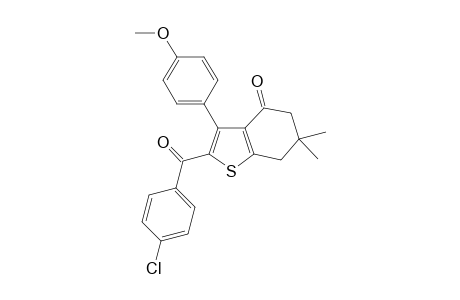 2-(4-Chlorobenzoyl)-3-(4-methoxyphenyl)-6,6-dimethyl-6,7-dihydro-1-benzothiophen-4(5H)-one