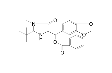 1,3-Benzodioxol-5-yl(2-tert-butyl-1-methyl-5-oxo-4-imidazolidinyl)methyl benzoate