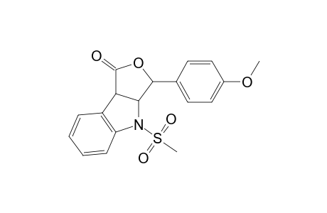 3a,8b-Dihydro-4-(methylsulfonyl)-3-(4-methoxyphenyl)furo[3,4-b]indol-1-one