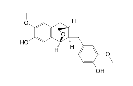 (-)-Padocin {1,3,4,5-Tetrahydro-10-[(4'-hydroxy-3'-methoxyphenyl)methyl]-7-methoxy-1,4-methano-2-benzoxepin-8-ol}