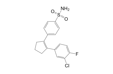 4-[2-(3-chloranyl-4-fluoranyl-phenyl)cyclopenten-1-yl]benzenesulfonamide