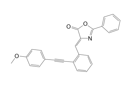 (Z)-4-(2-((4-Methoxyphenyl)ethynyl)benzylidene)-2-phenyloxazol-5(4H)-one