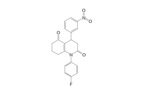 1-(4-fluorophenyl)-4-(3-nitrophenyl)-4,6,7,8-tetrahydro-3H-quinoline-2,5-dione