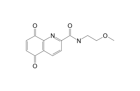 N-(2-METHOXYETHYL)-5,8-DIOXO-5,8-DIHYDRO-QUINOLINE-2-CARBOXAMIDE