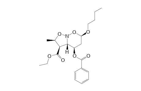 REL-(2-R,3-R,3A-S,4-R,6-R)-4-BENZOYLOXY-6-BUTYLOXY-2-METHYL-HEXAHYDROISOXAZOLO-[2,3-B]-[1,2]-OXAZINE-3-CARBOXYLIC-ACID-ETHYLESTER