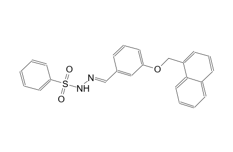 N'-{(E)-[3-(1-naphthylmethoxy)phenyl]methylidene}benzenesulfonohydrazide