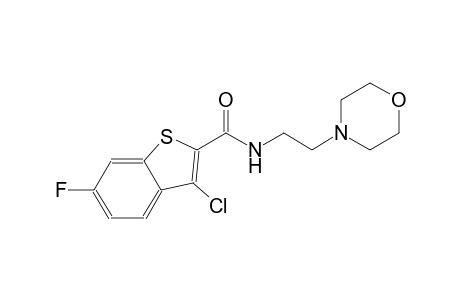 3-chloro-6-fluoro-N-[2-(4-morpholinyl)ethyl]-1-benzothiophene-2-carboxamide