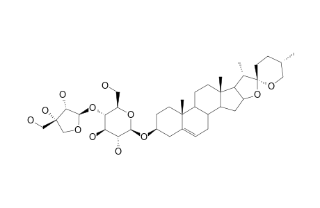 AFEROSIDE-C;3-O-[BETA-D-APIOFURANOSYL-(1->4)]-BETA-D-GLUCOPYRANOSYL]-25(R)-SPIROST-5-EN-3-BETA-OL