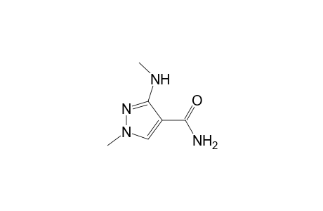 1H-Pyrazole-4-carboxamide, 1-methyl-3-(methylamino)-