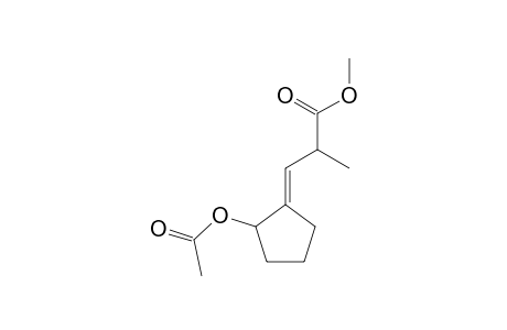 3-(2-Acetoxycyclopentylidene)-2-methylpropionic acid, methyl ester